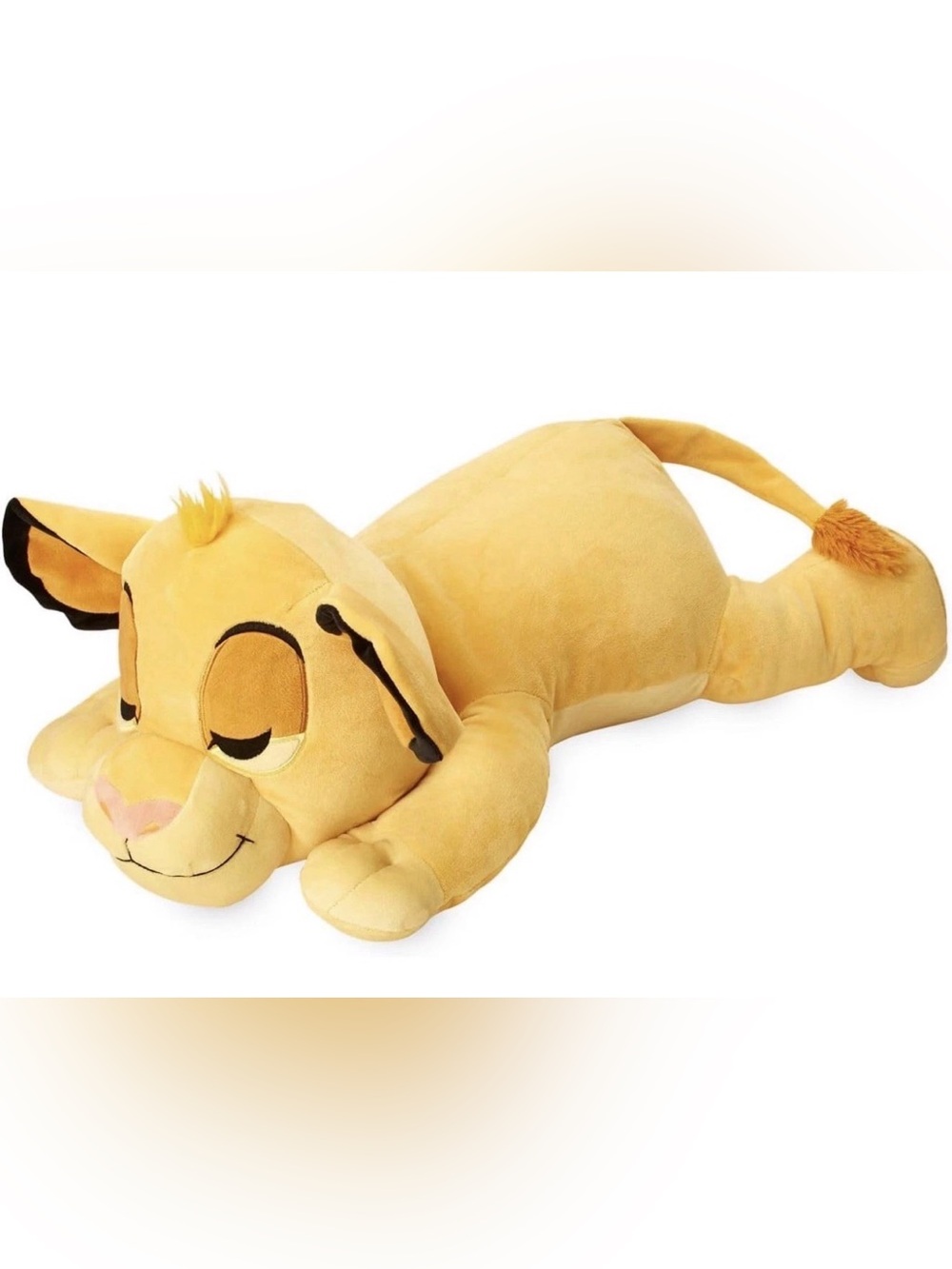 Disney Cuddleez Simba Plush – Large Lion King Sleeping Stuffed Animal – NWT